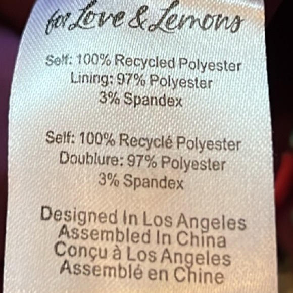 For Love And Lemons Penny Blouse in Fuchsia, Size XSmall - Picture 14 of 16